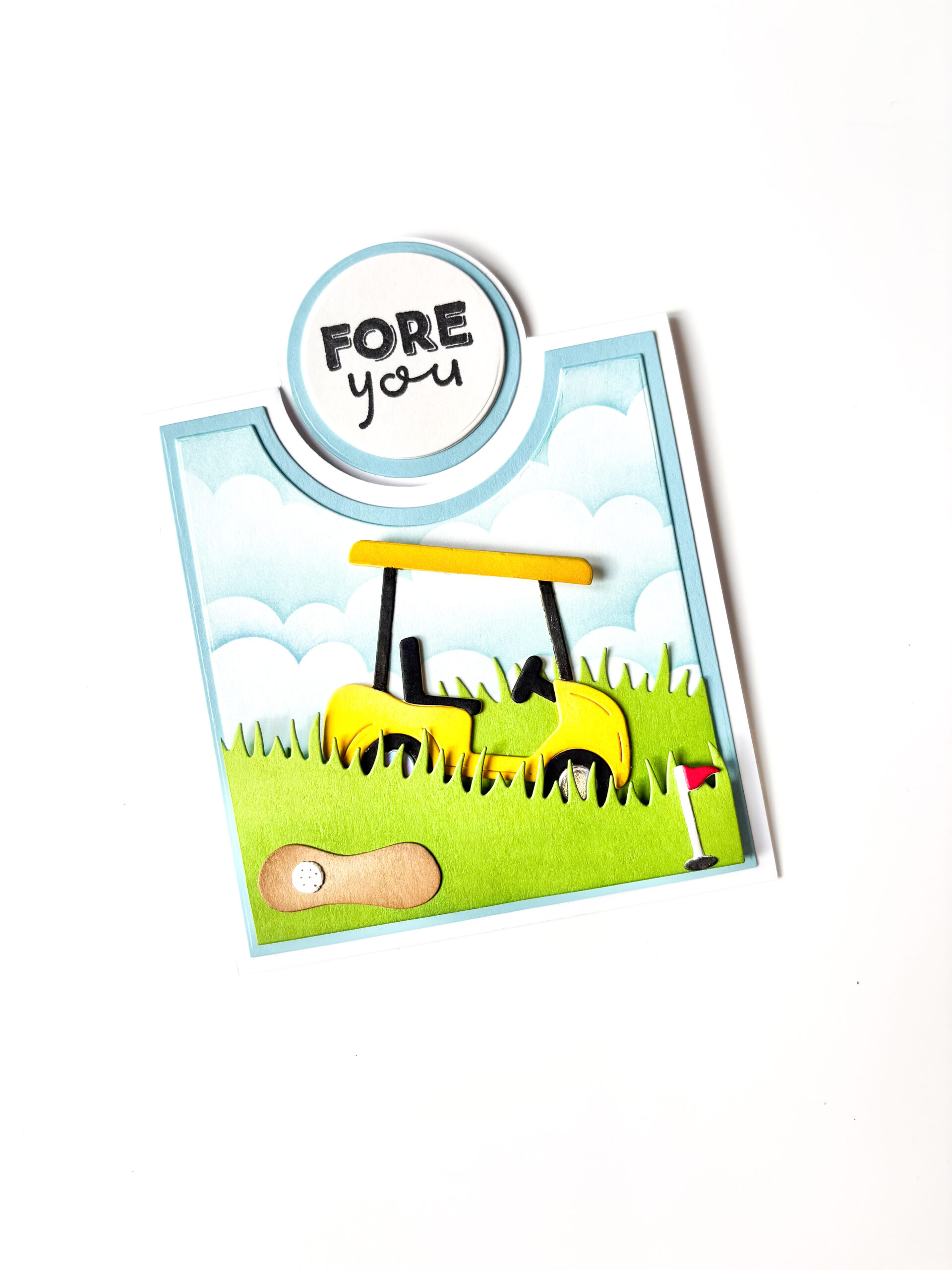 ‘Fore You: A Handmade Golf Cart Card